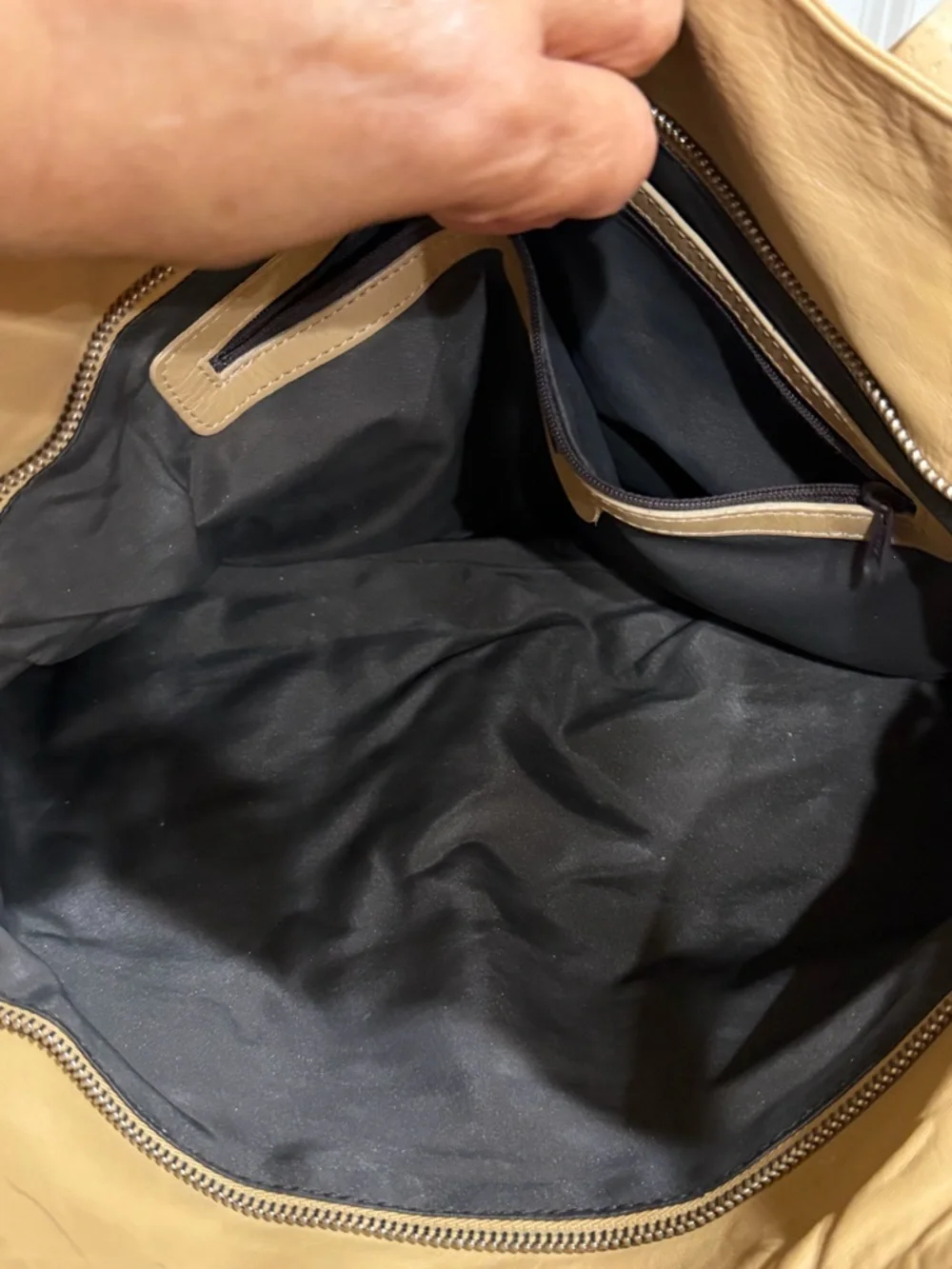 Francesco Biasia Tan Leather Tote bag made in Italy